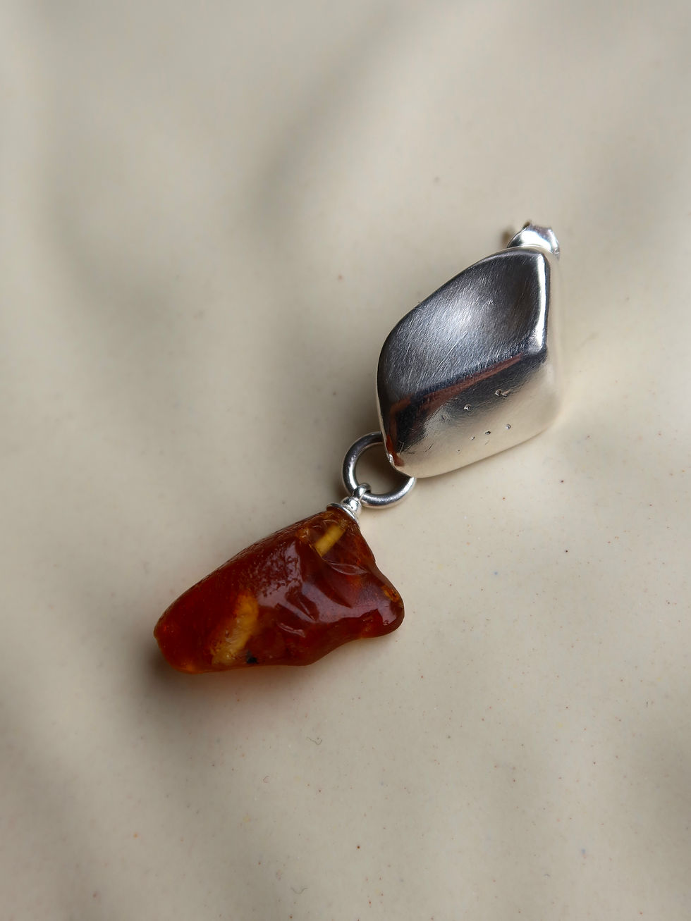Thumbnail: Flow Form Earing - Silver. Beem x  Szmydtke