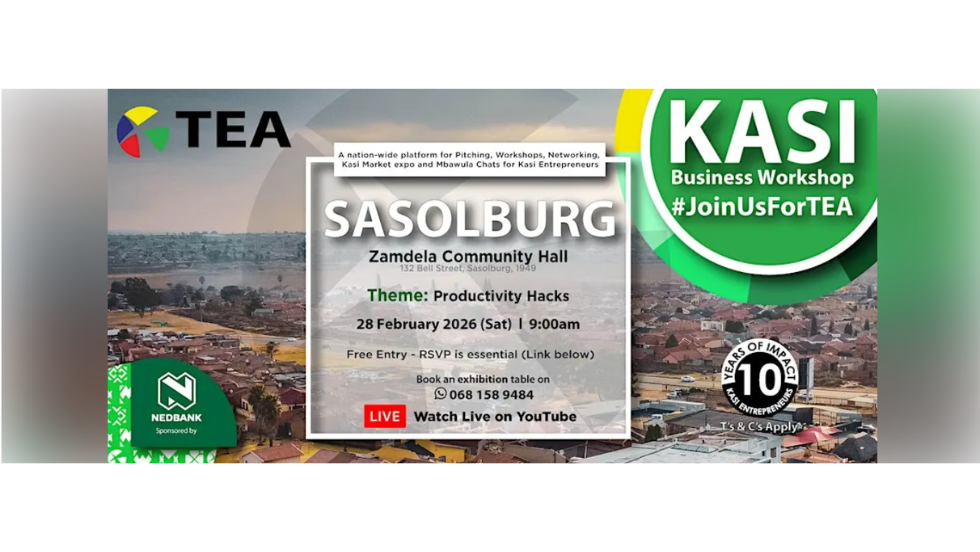 TEA Kasi Business Workshop: Productivity Hacks (Sasolburg)