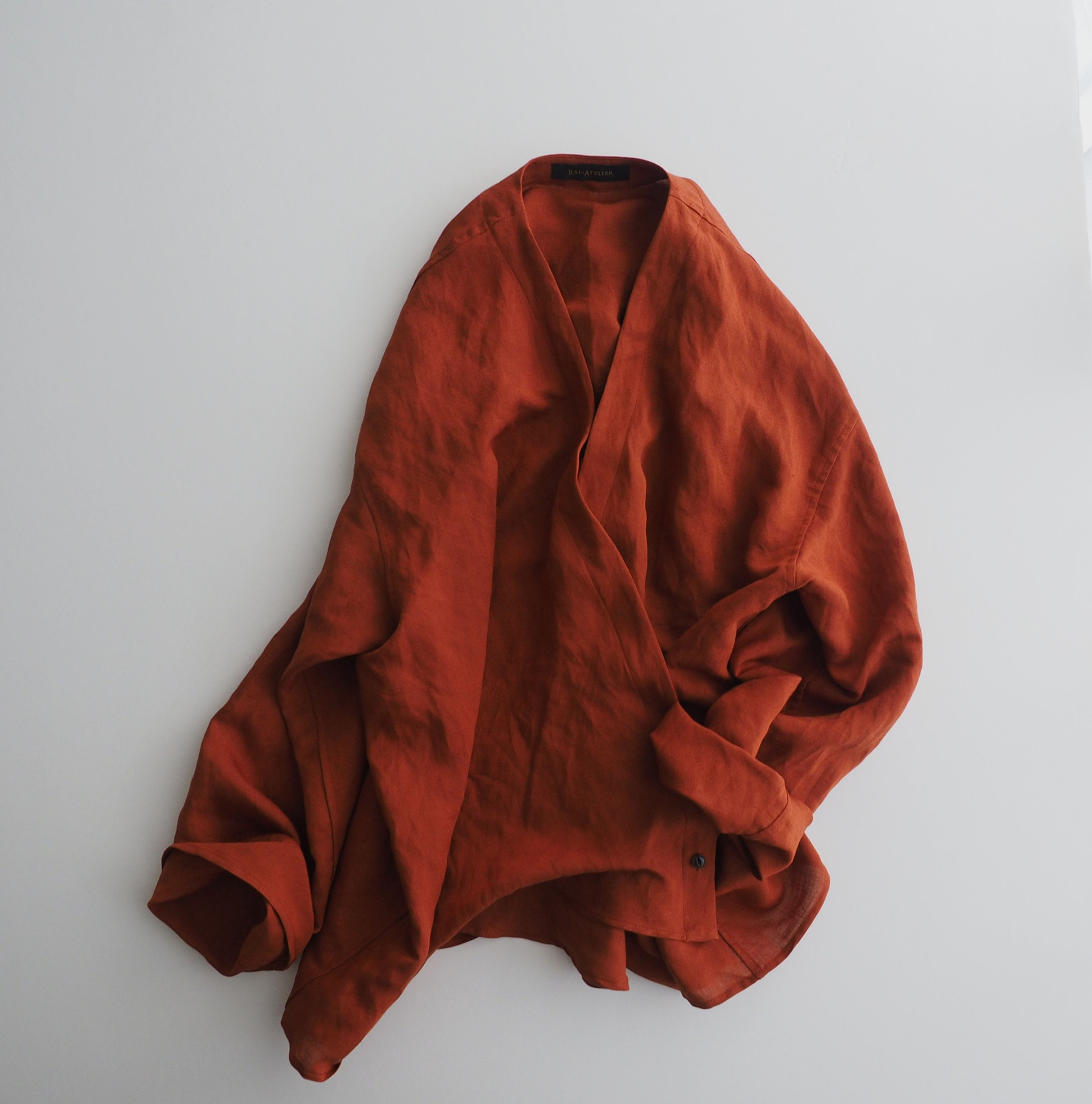 #193-L18 バンブーリネンラップシャツ