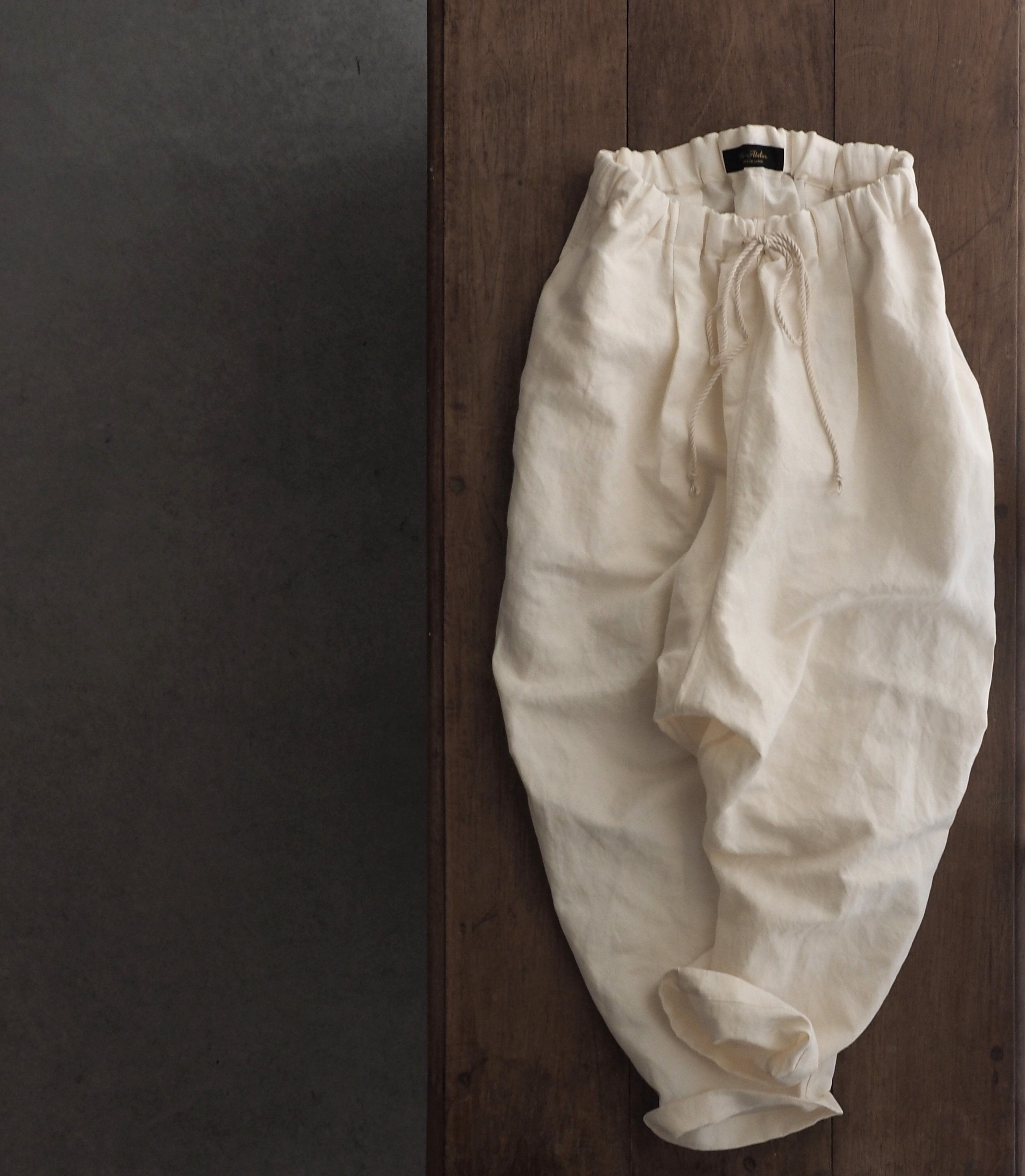 #410-L13/綿麻コクーンパンツ