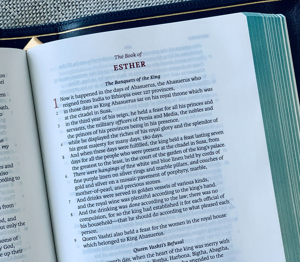 The book of Esther in the Bible