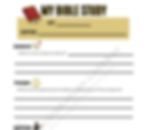 "My Bible Study" worksheet