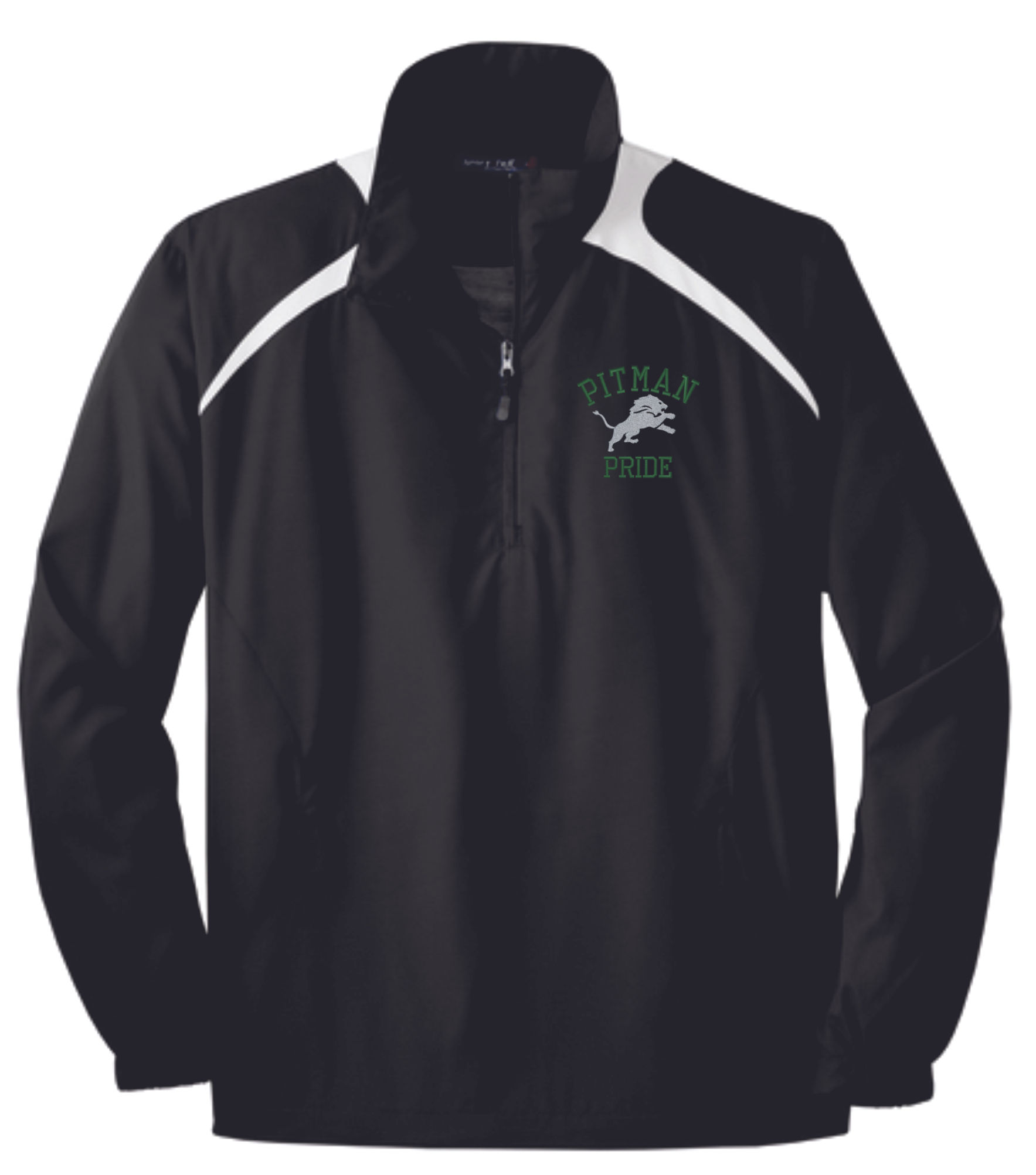 PP205 Pitman Pride W/ Lion Half Zip Wind Shirt