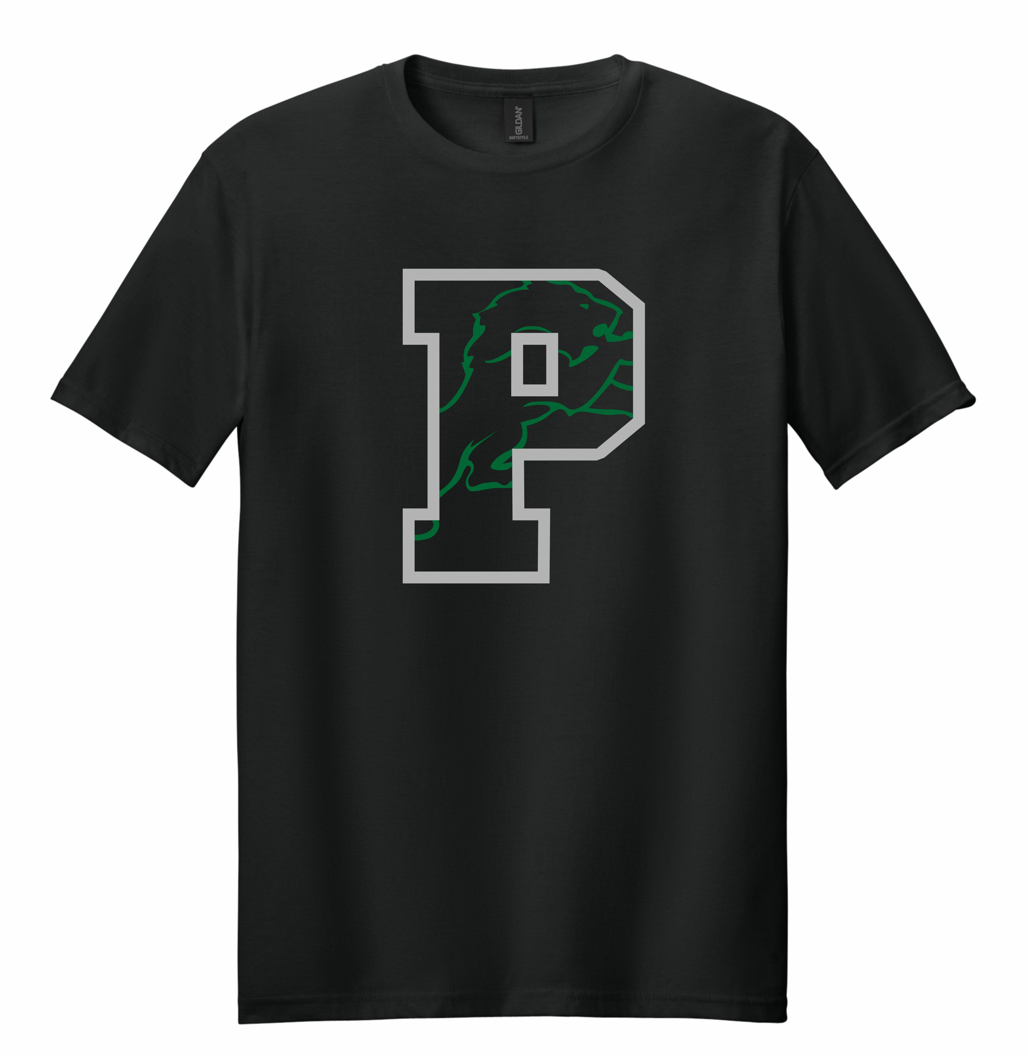 PP001 P with lion inside T-shirt