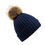 Thumbnail: KIDS UNISEX - FUR POP POM CHUNKY BEANIE