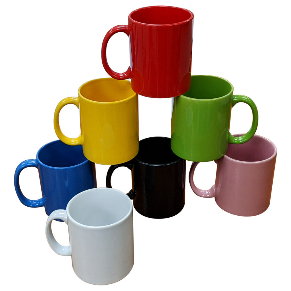 Polymer-coated standard Mug suitable for branding and/or personalisation