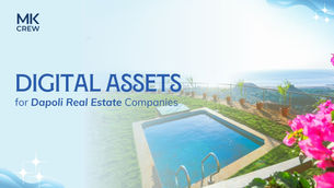 MarketinCrew’s professional team designing cohesive marketing content to boost online presence for real estate brands in Dapoli.