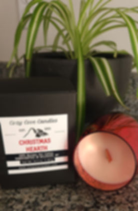 Christmas Hearth - Wooden Wick Soy Candle