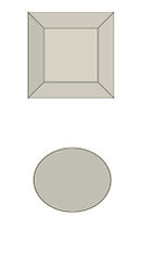 Coined drawn wire end-to-end Pin cross section
