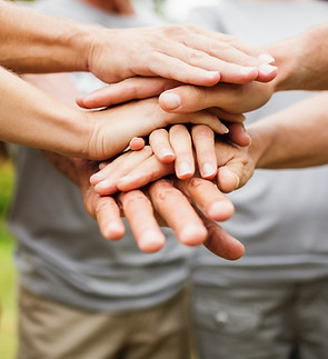 Teamwork Hands Stack