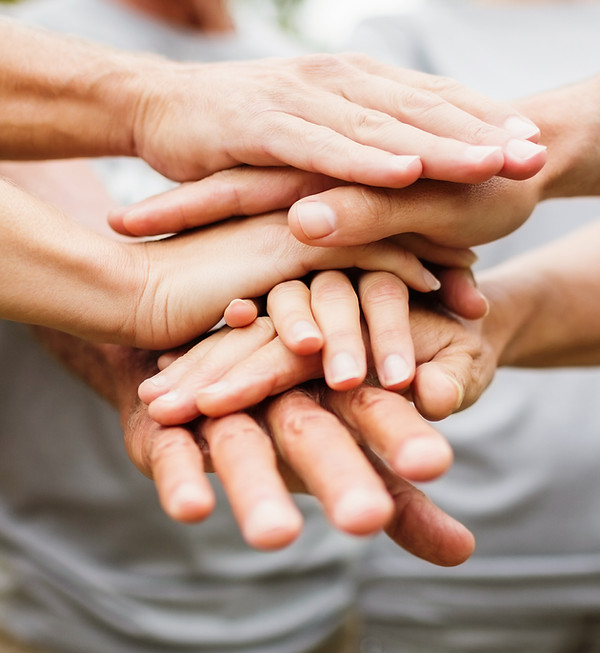 Teamwork Hands Stack