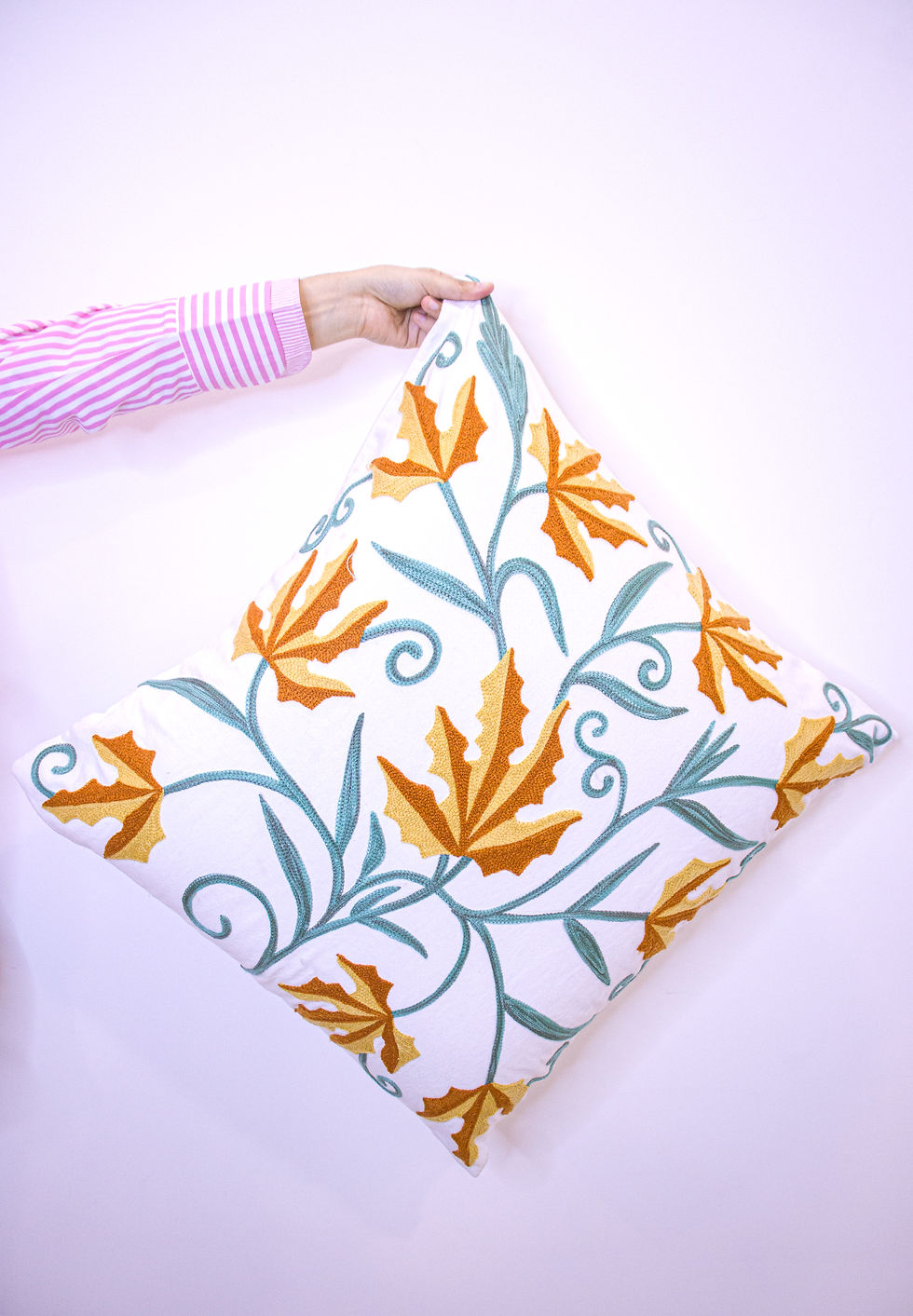 Thumbnail: Autumn Glow Chinar Cushion Cover - Set of 2
