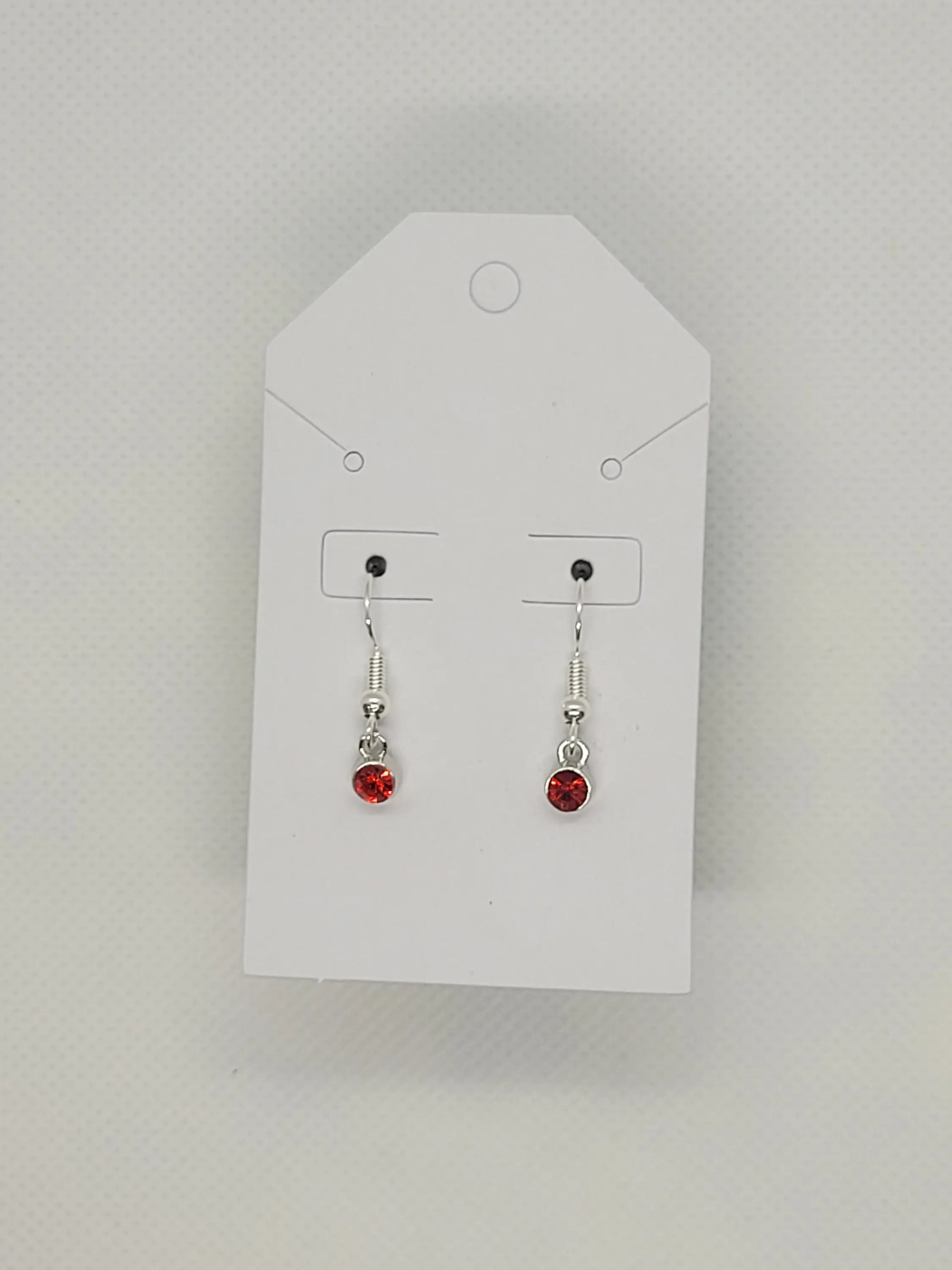 Silver July Birthstone Earrings (small)