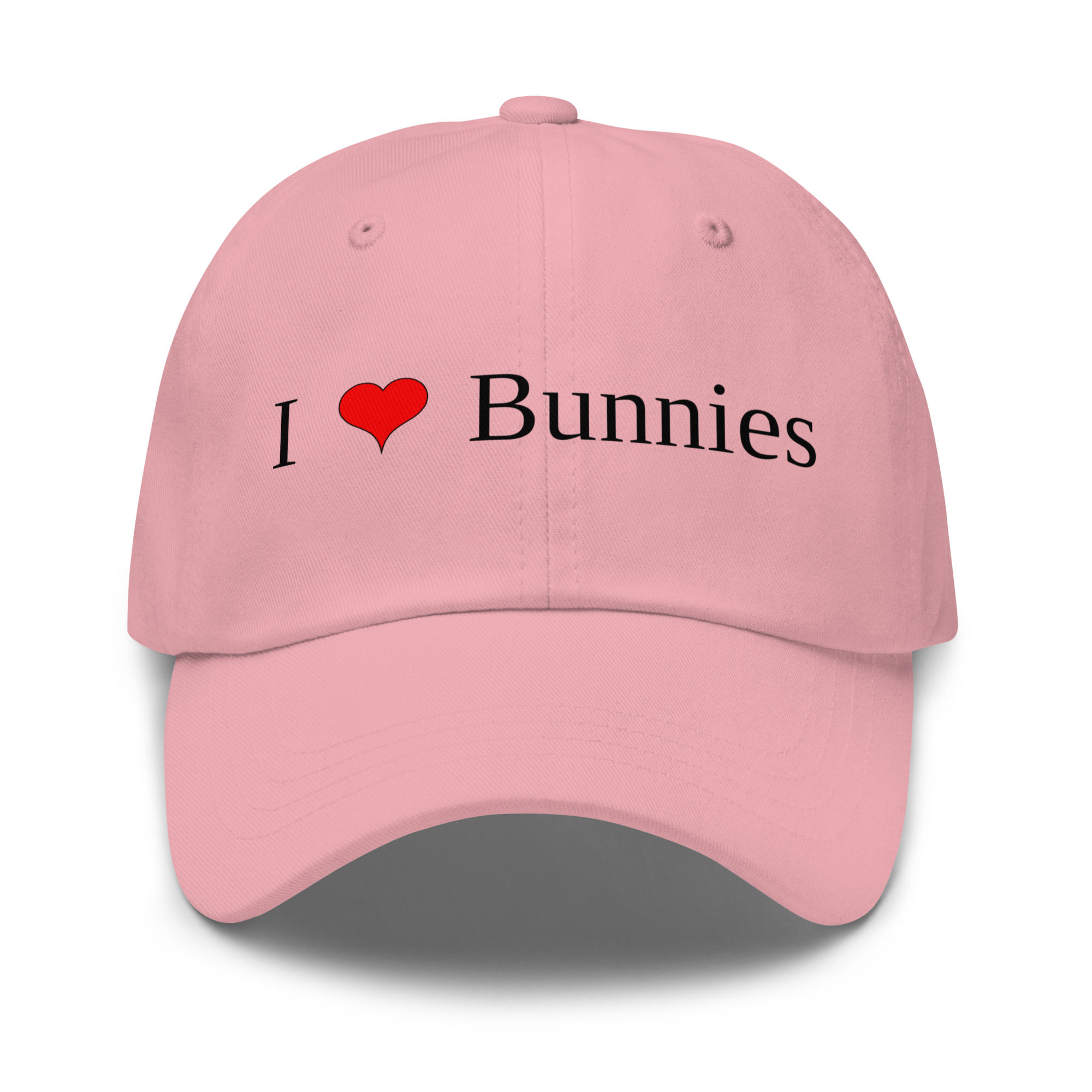 I Heart Bunnies Dad Hat (light colors)
