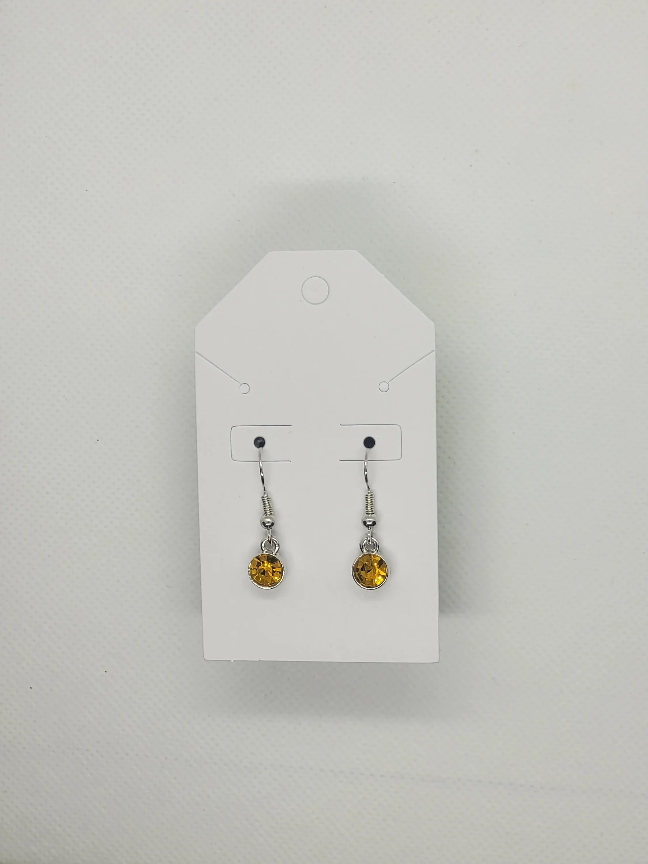 Silver November Birthstone Earrings (large)