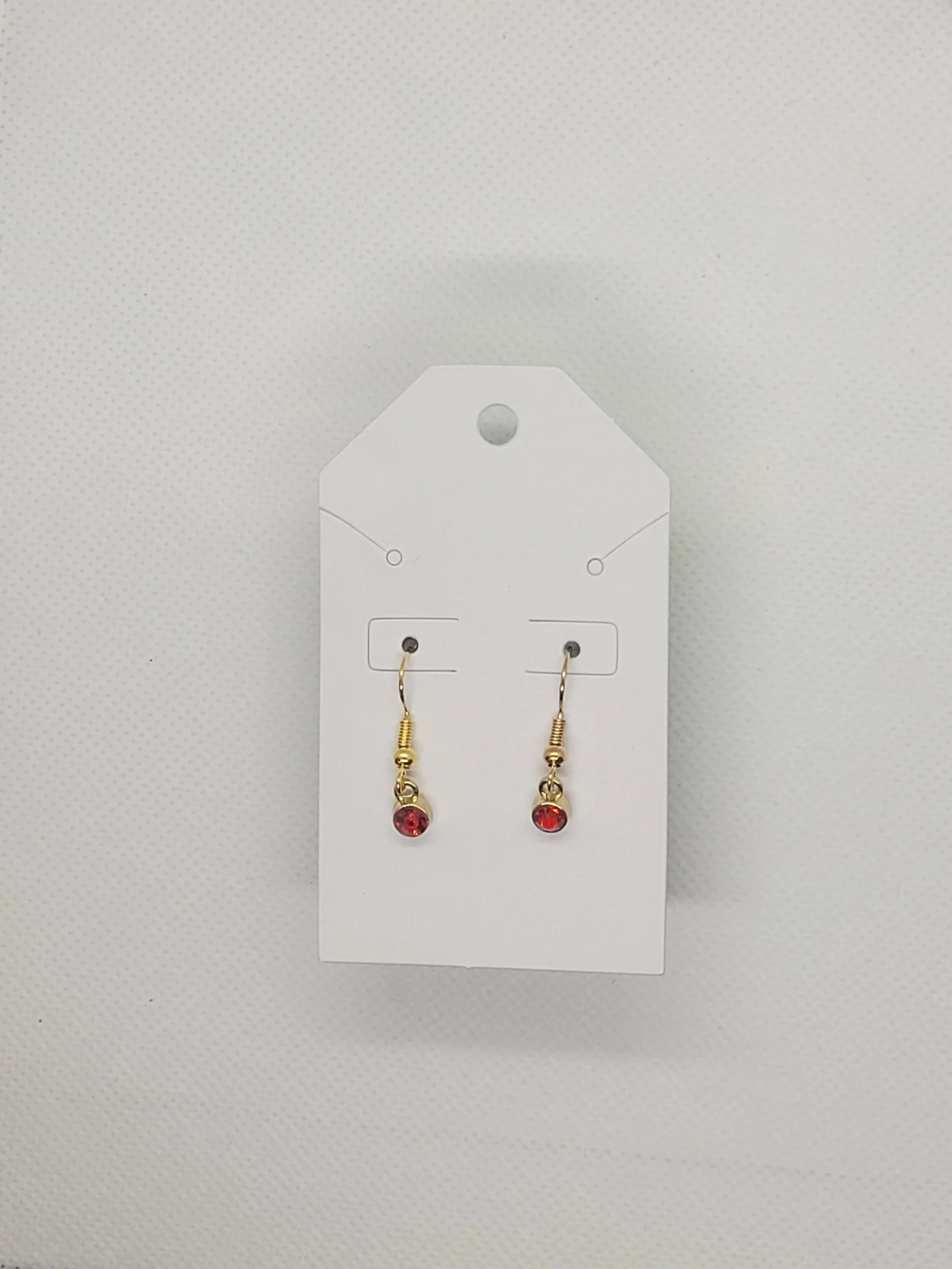 Gold July Birthstone Earrings (small)