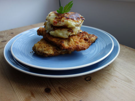 Wiener Schnitzel with Bubble & Squeak 
