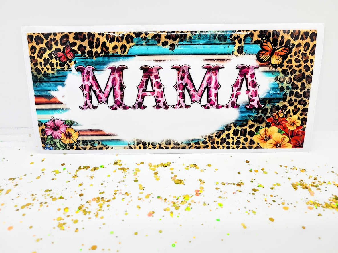 Mama - Cheetah Print & Hibiscus