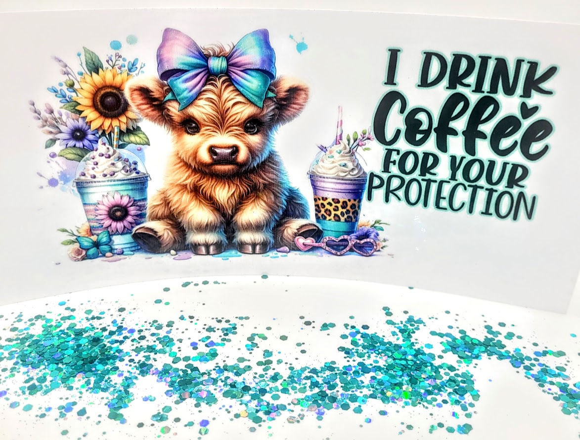 Highland Cow - I Drink Coffee For Your Protection