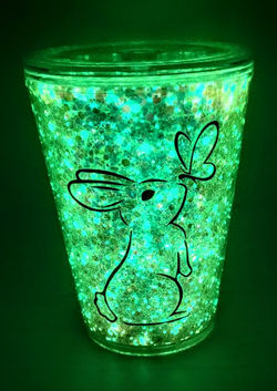 Bunny & Butterfly Glow Tumbler
