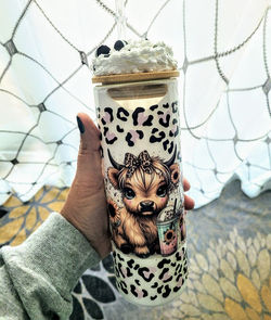Highland Cow Milk Tumbler