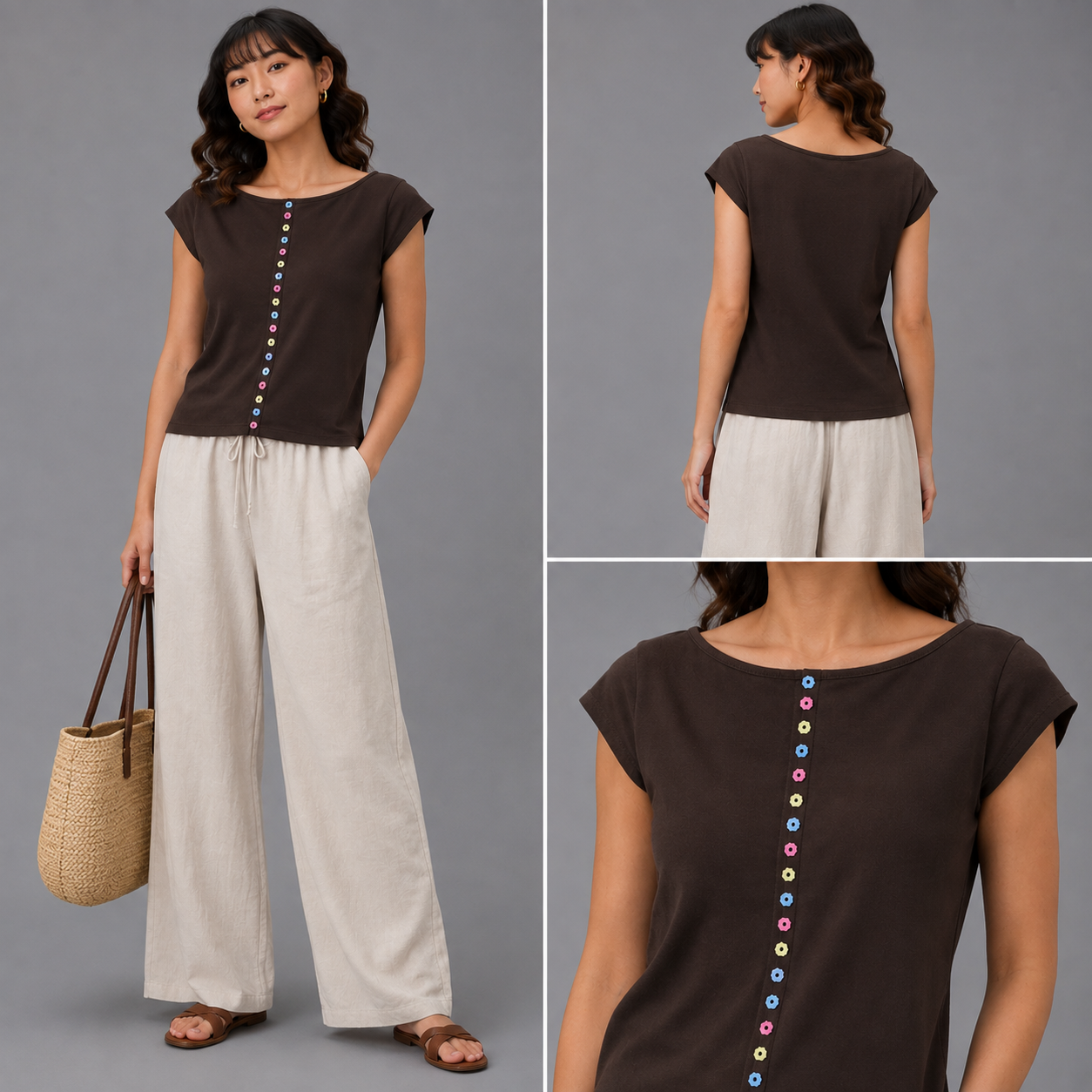 CAMISETA CON BOTONES