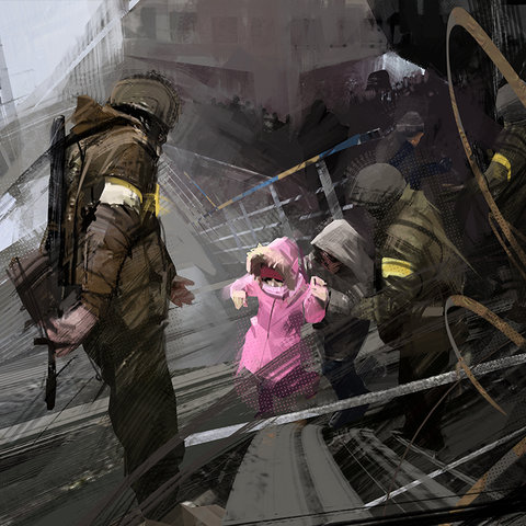 Alex Twin, Evacuation from Bucha (fragment)
