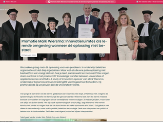 "Innovatieruimtes als lerende omgeving wanneer dé oplossing niet bestaat."