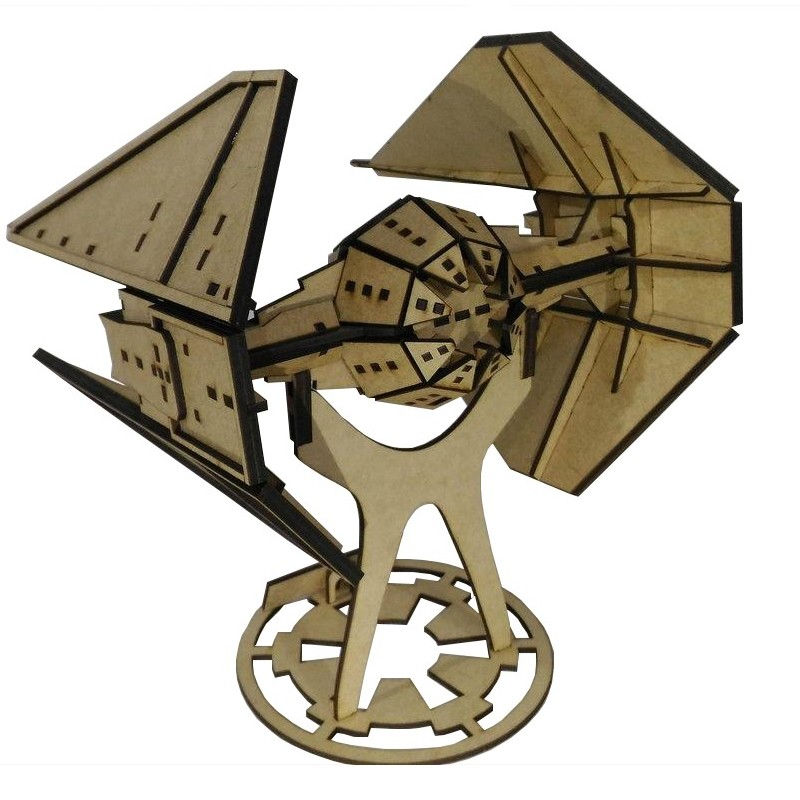 Miniatura: Quebra Cabeça 3D Tie Interceptor Mdf