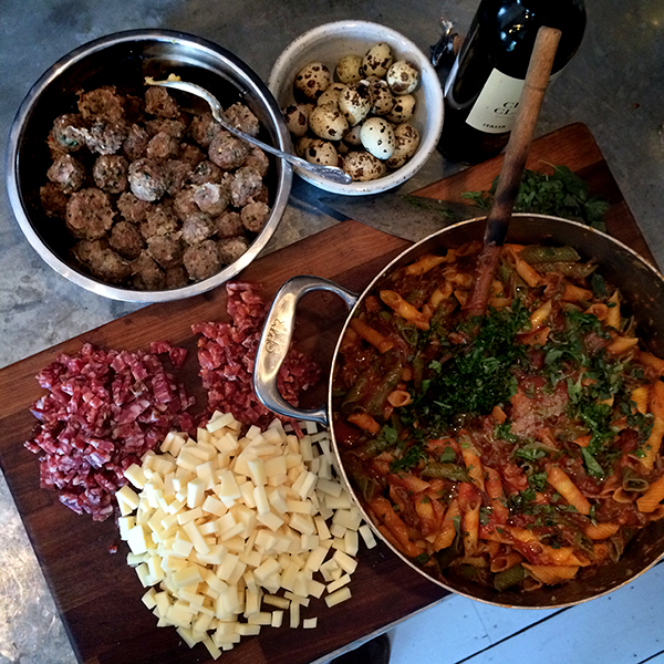 Ingredients for the Wedding Drum Pie