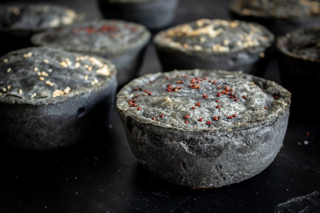 Black Pieday - charcoal pastry Pieminister