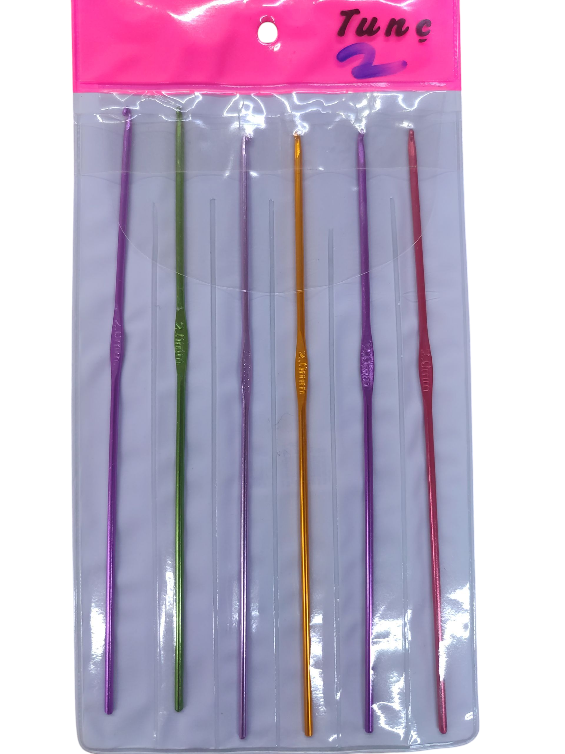 Alüminyum renkli tığ (6 lı pkt)