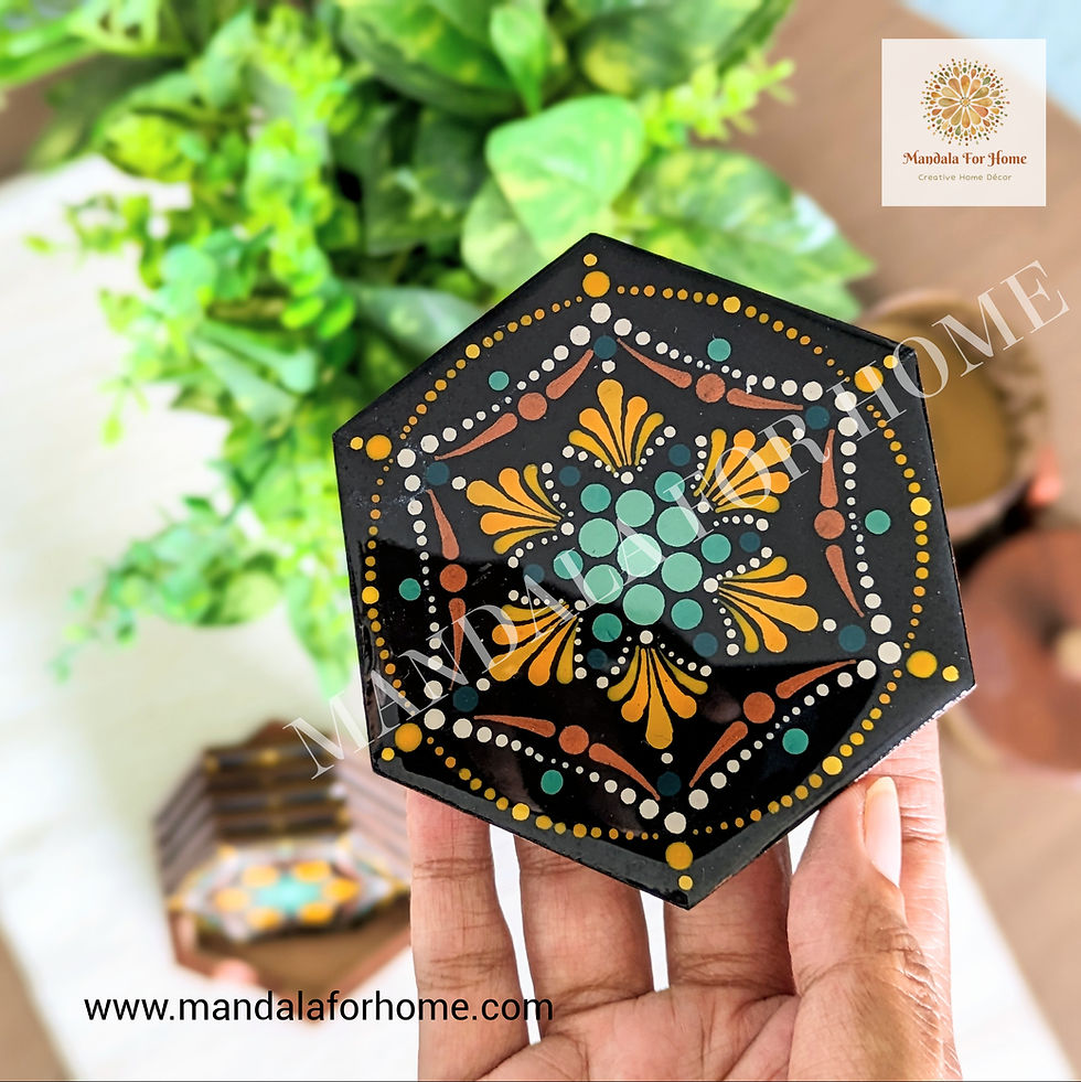 Thumbnail: Coaster Set of 6 With Holder