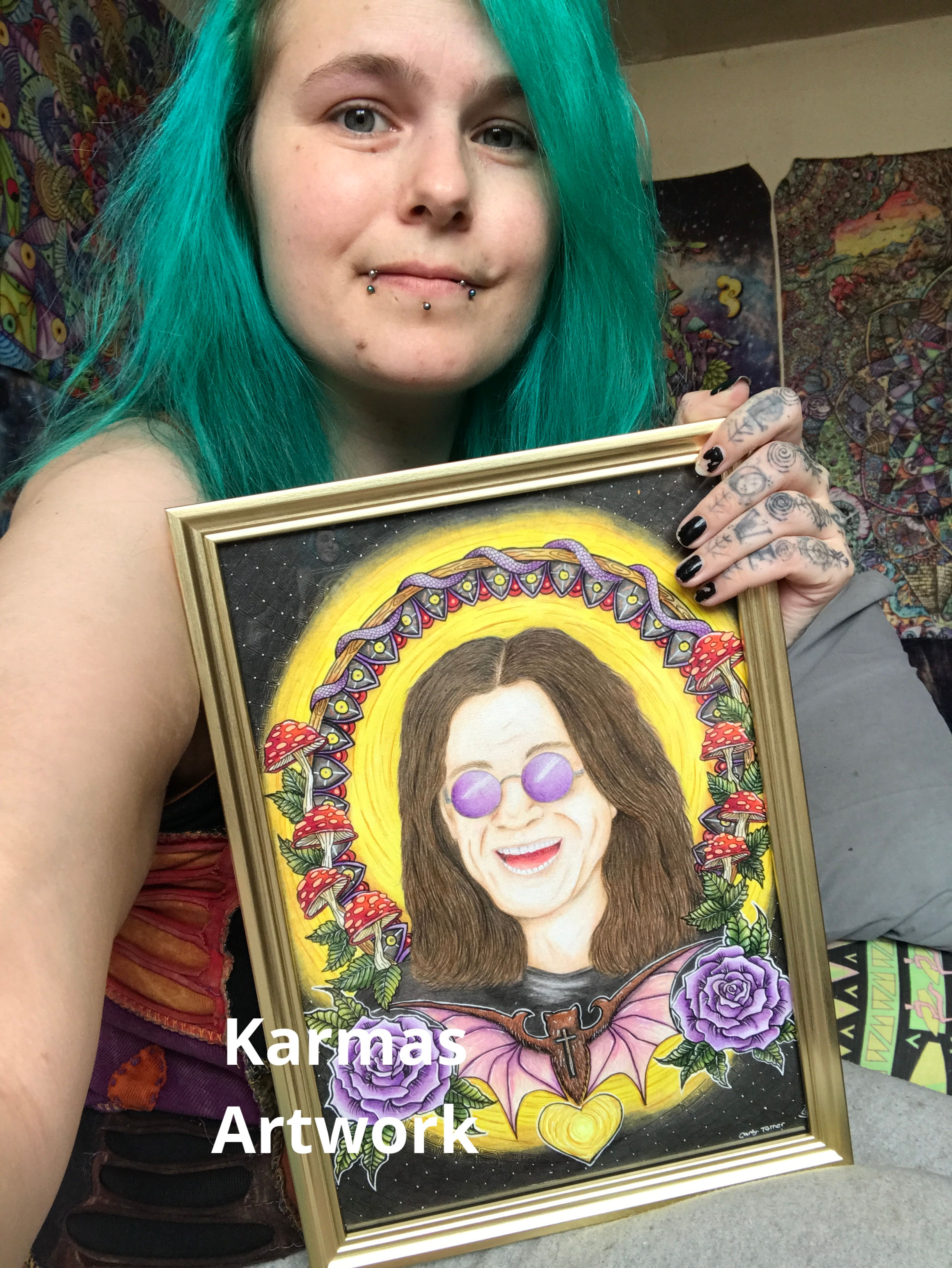 Ozzy Osbourne Original drawing.