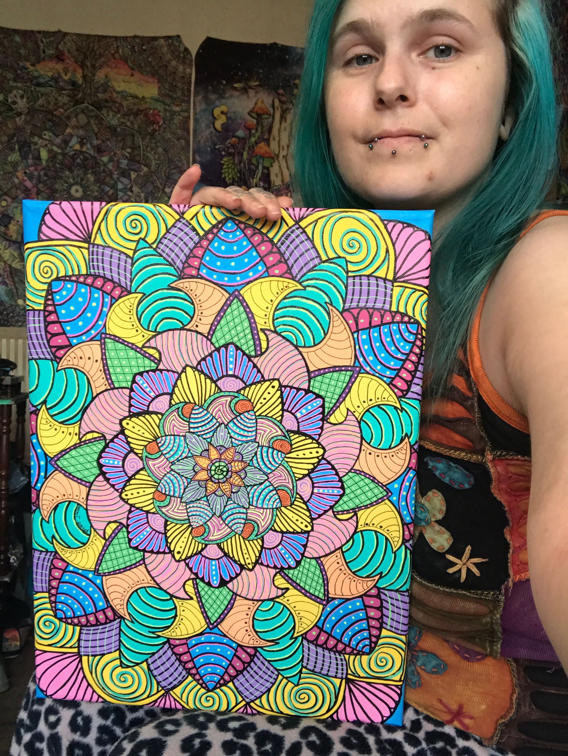 Mandala Flower Original painting