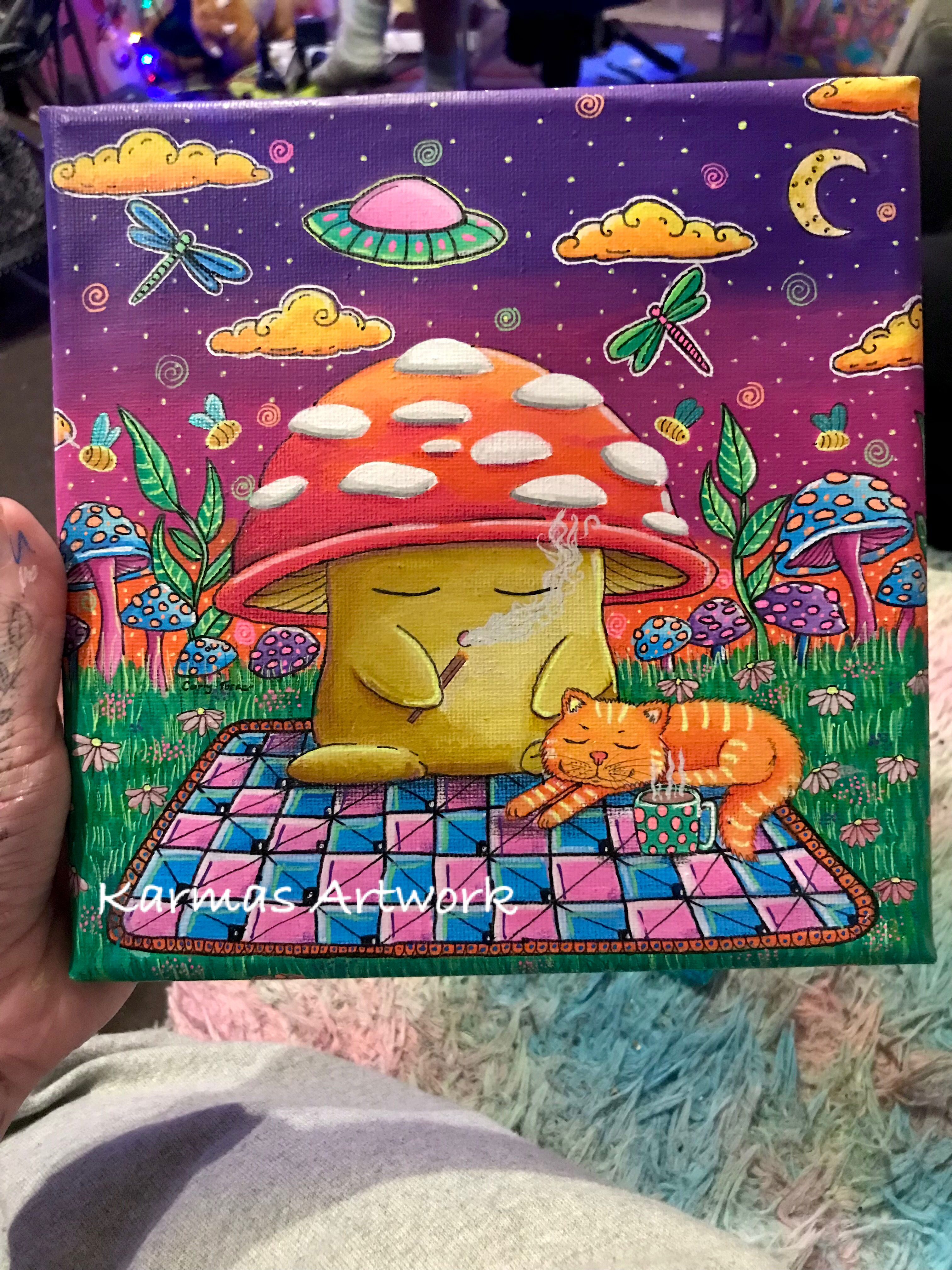 Chilled Mushroom print/poster