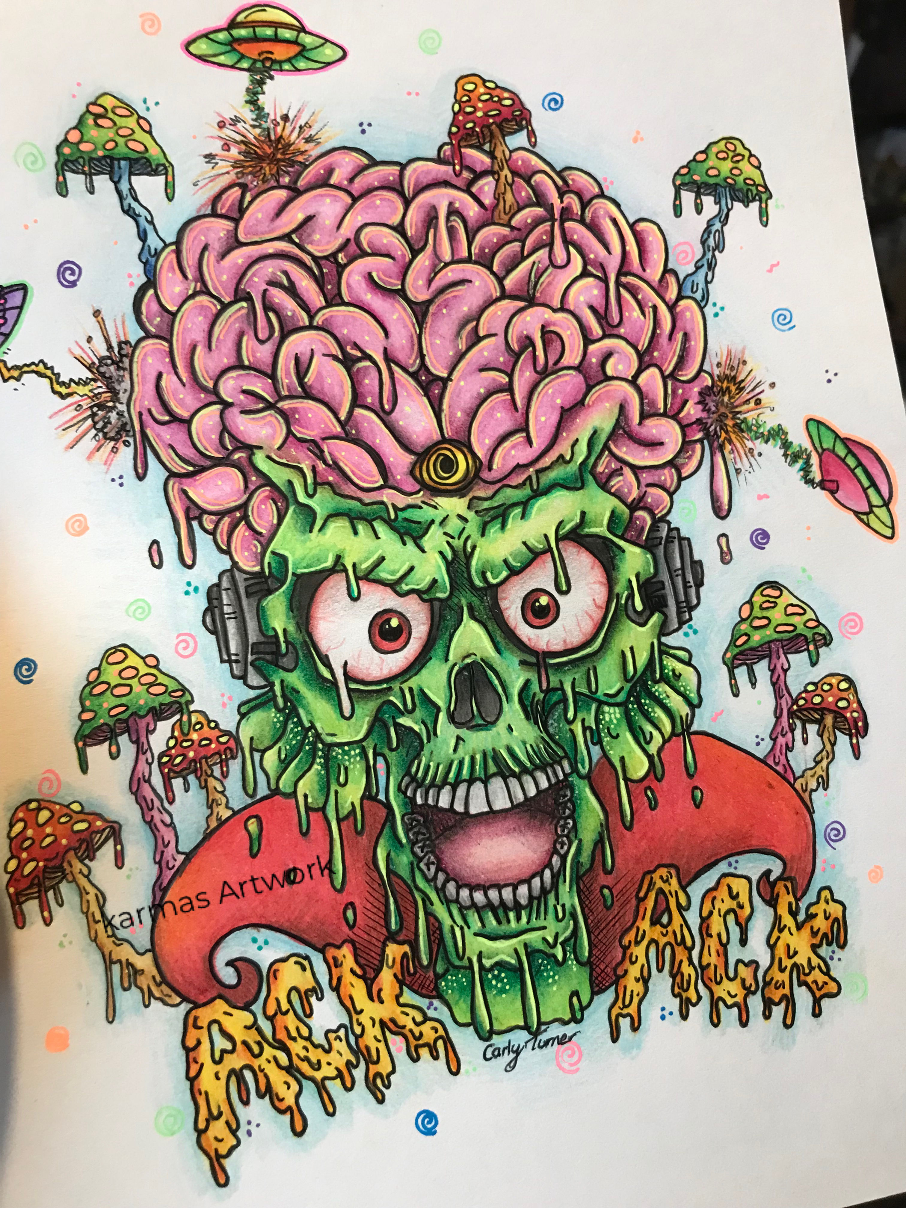 Drippy Mars Attack Print/poster