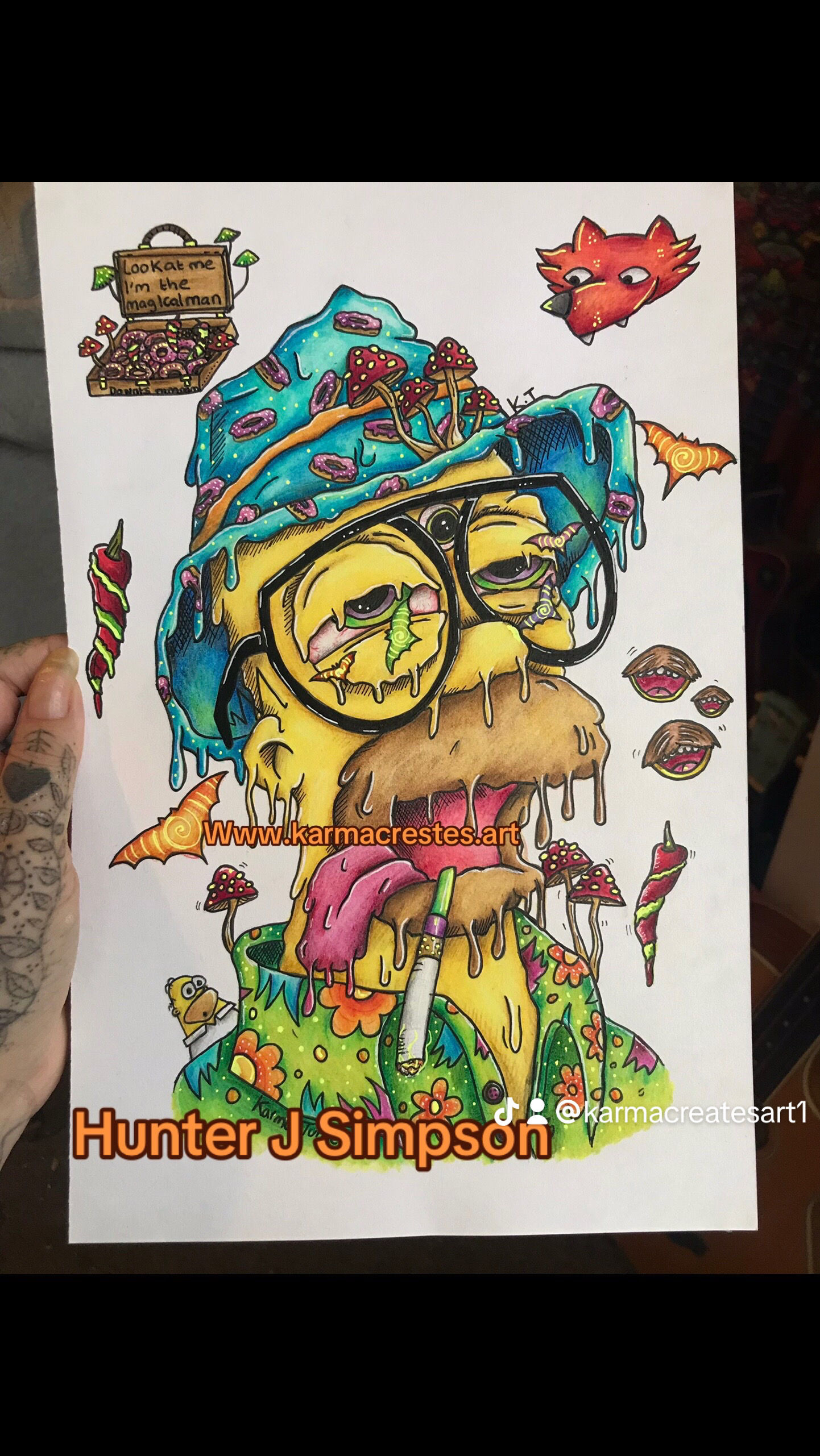 Original ‘Hunter J Simpson’ piece
