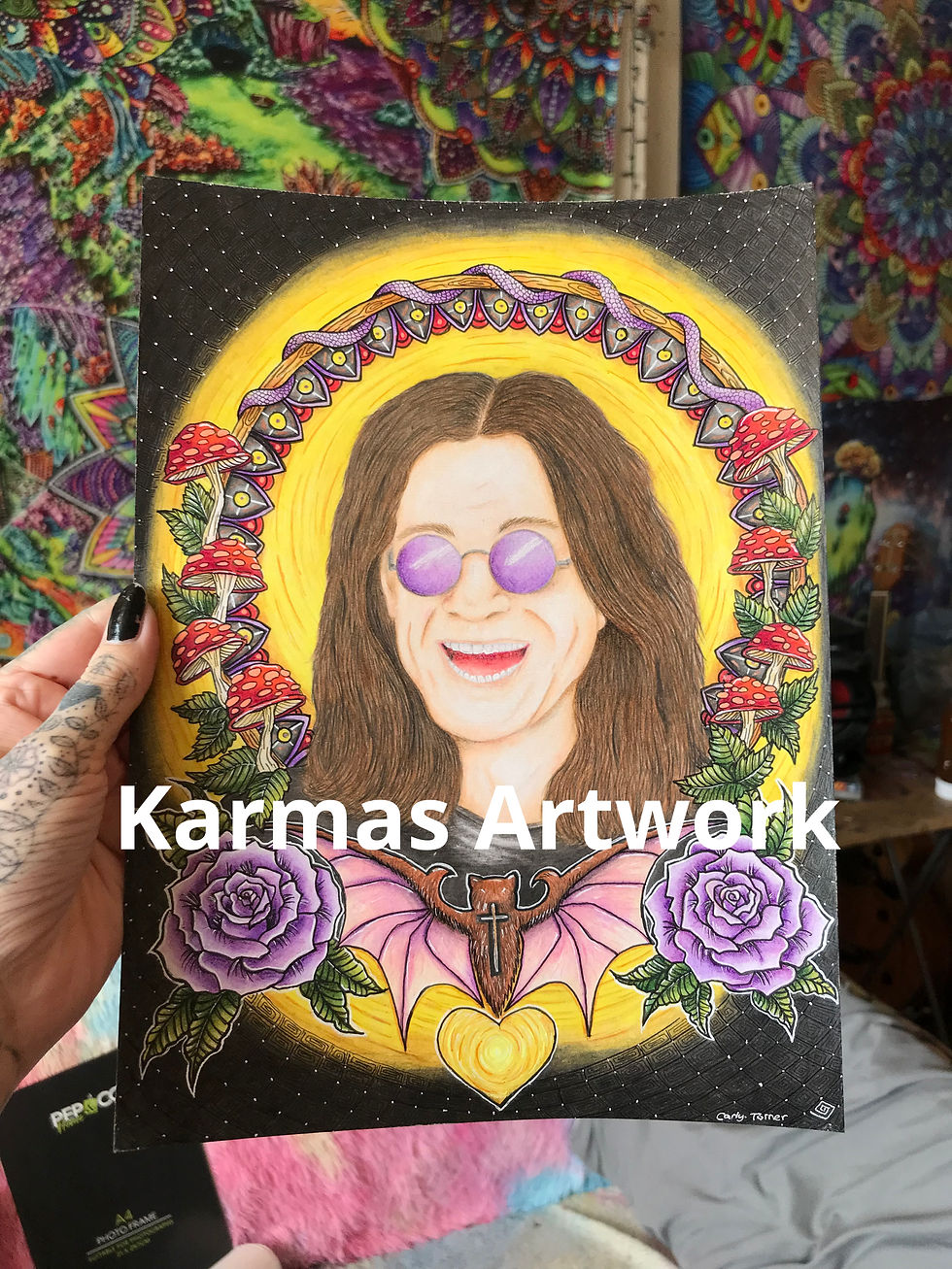 Thumbnail: Ozzy Osbourne  Original drawing. 