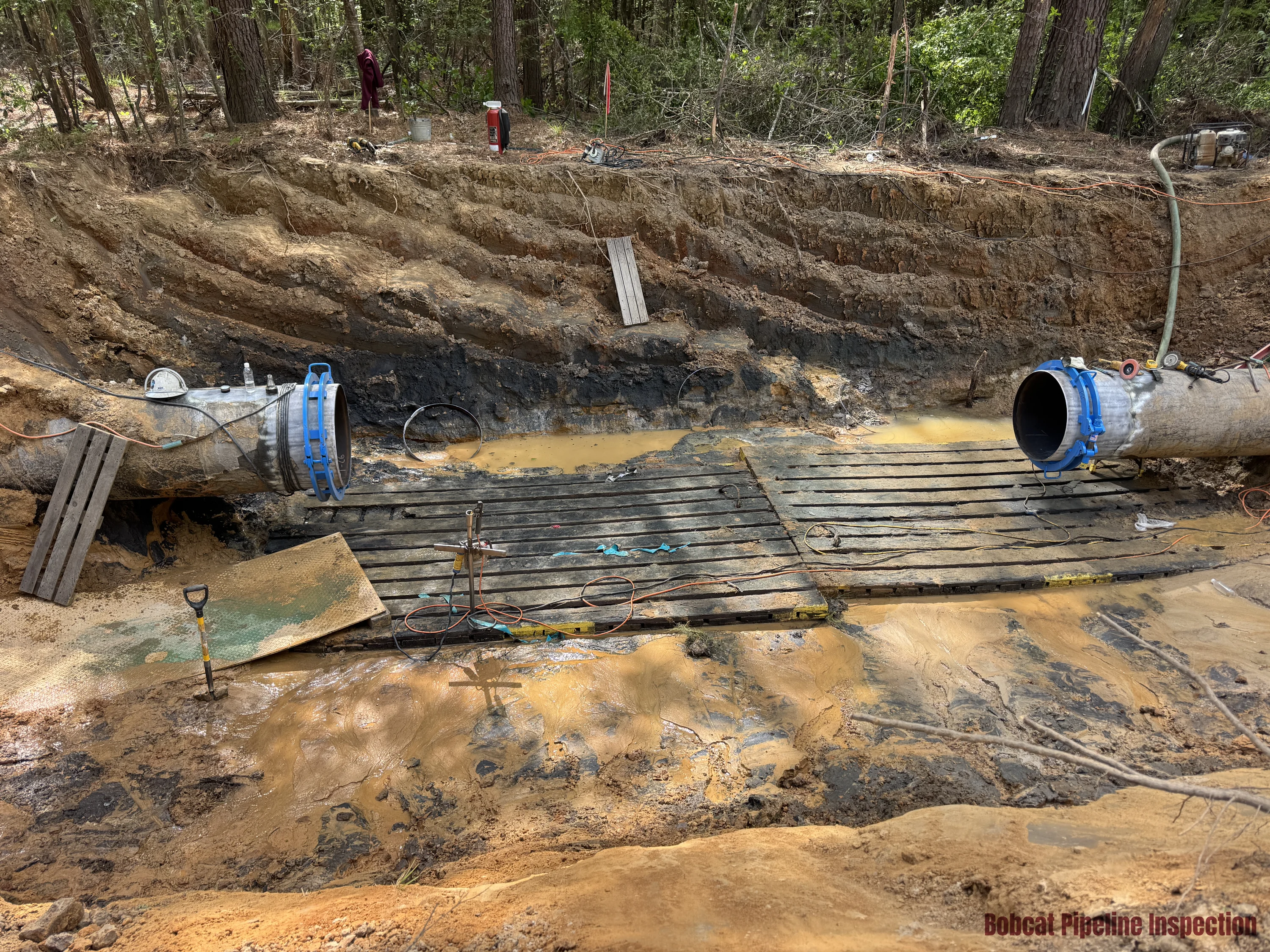 Work continues in difficult conditions - with safety always at the forefront.