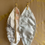 Thumbnail: I Traveled Through Light... leaf fabric earrings