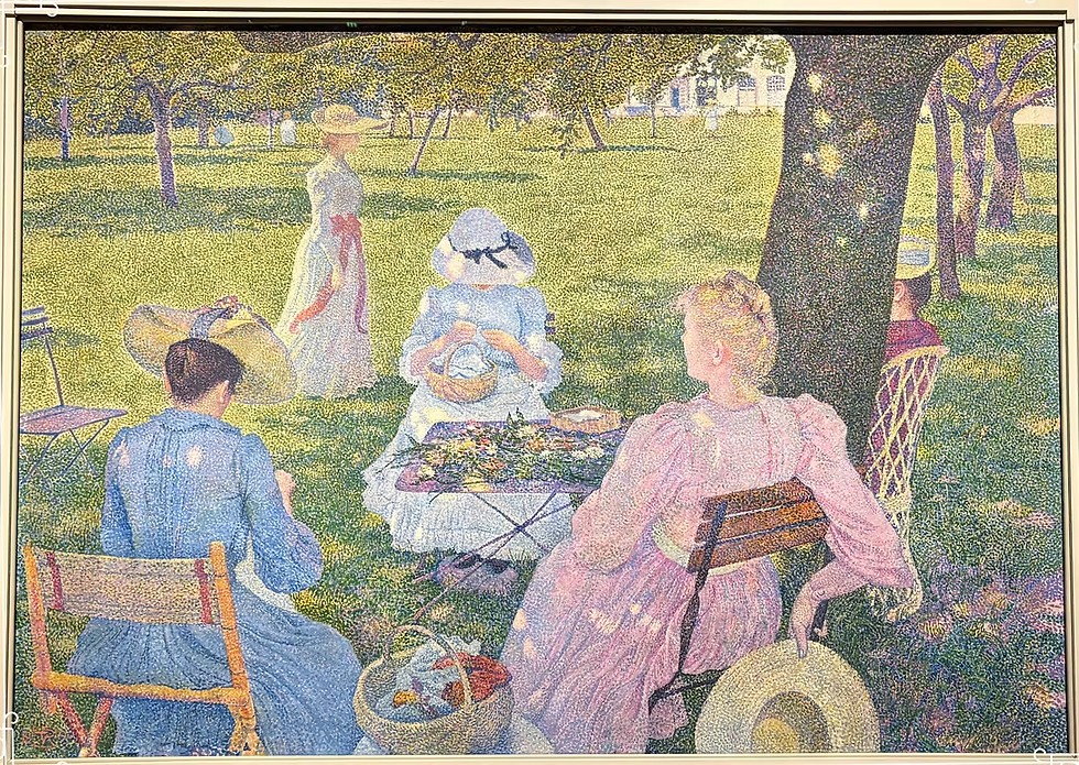 By Théo van Rysselberghe. In July, before noon, (1890)
