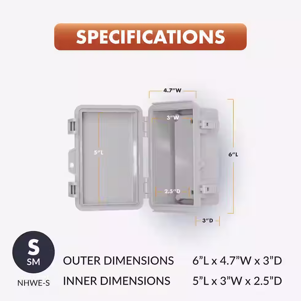 Miniatura: NEMA 4X 2.95 in. L x 3.54 in. W x 5.91 in. H Polycarbonate Gray Weatherproof