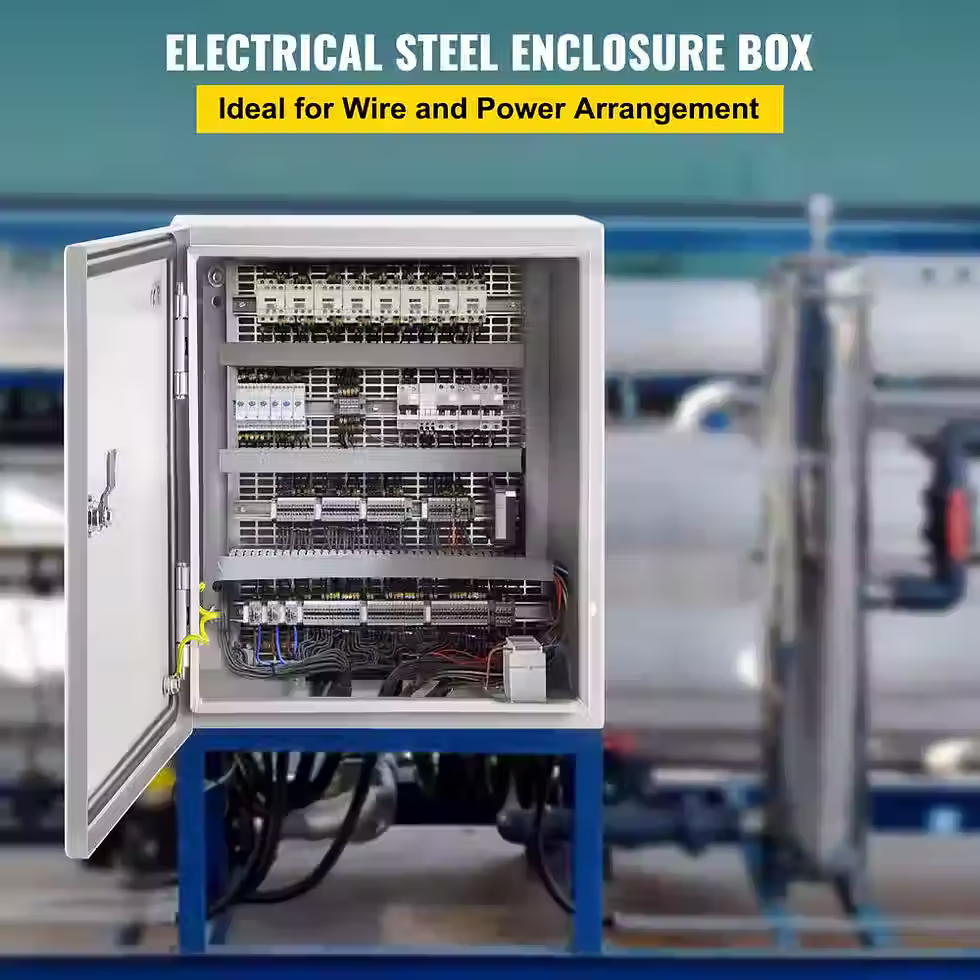 Miniatura: Steel Electrical Enclosure 12 in. x 10 in. x 6 in. Reinforced Lock and Hinge