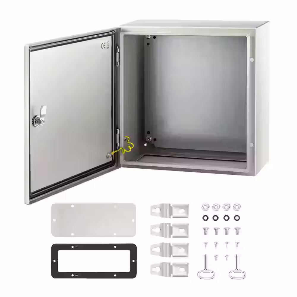 NEMA Steel Enclosure, 16 x 16 x 8 in. NEMA 4 x Steel Electrical Box, IP66
