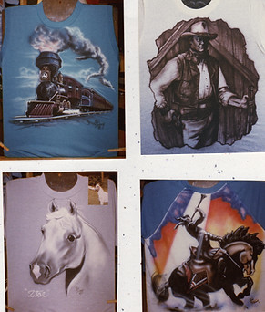 Kris's Airbrush T-shirt designs 1984