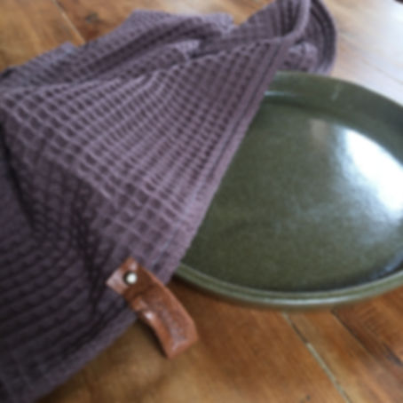 WAFFLE Plum dishcloths