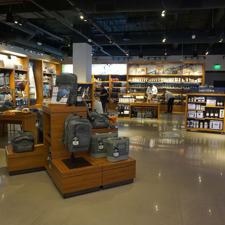 Retail store with polished concrete flooring installed by Innovative Concrete Designs in the San Francisco Bay Area.