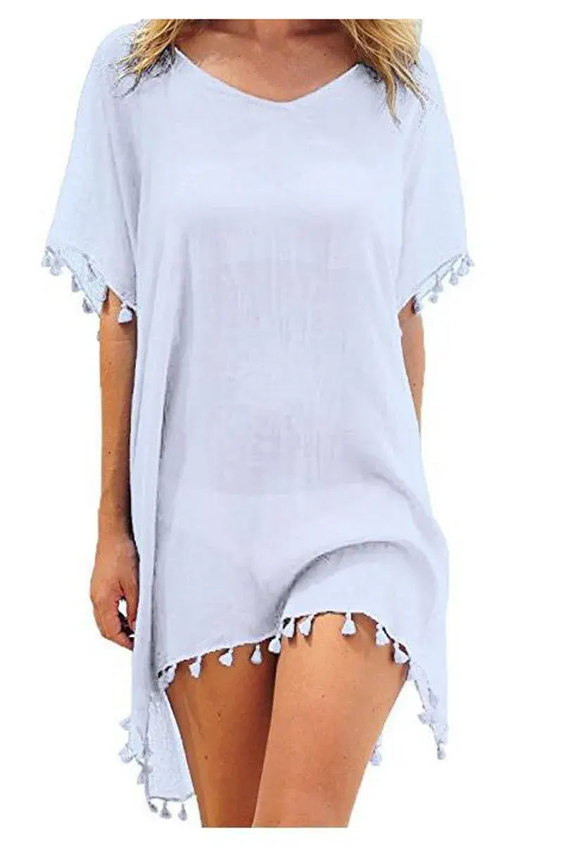 Miniatura: Women Beach Cover Up Lace Hollow Crochet