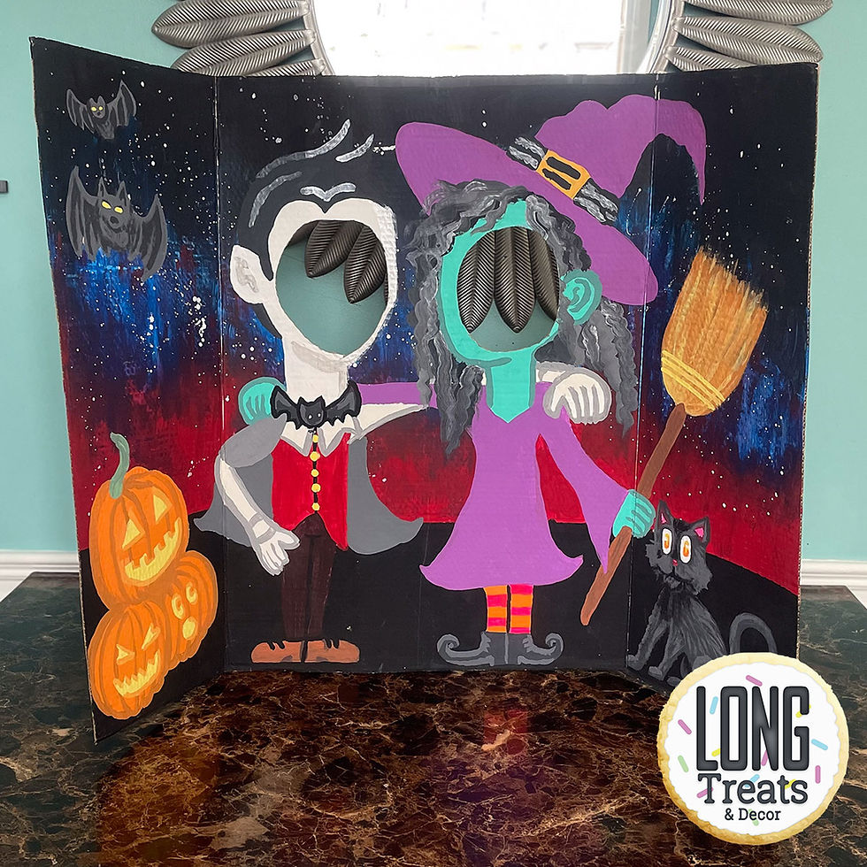 Vampire and Witch Photo Prop (Rental)